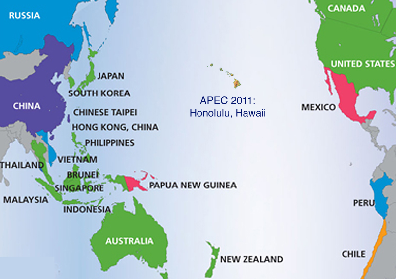 APEC Countries Map1 
